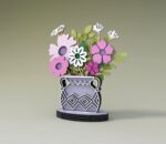 Florero de mandala 3D multicapa para corte láser | Archivo SVG y DXF para decoración de mesa - Imagen 8