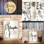 Letrero personalizado "Te he llamado por tu nombre, eres mío" para corte láser - Archivos redondo y rectangular