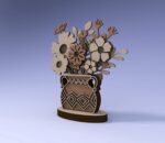 Florero de mandala 3D multicapa para corte láser | Archivo SVG y DXF para decoración de mesa - Imagen 9