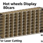 Organizador de exhibición para autos Hot Wheels - Archivo de corte láser SVG/DXF para almacenamiento eficiente