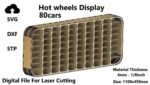 Organizador de exhibición para autos Hot Wheels - Archivo de corte láser SVG/DXF para almacenamiento eficiente