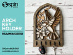 Colgador de llaves de colibrí para corte láser - Paquete de multiples modelos