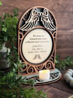 Juego de recuerdo de alas de ángel para corte láser - Adorno memorial y decoración del hogar en SVG y PDF - Imagen 5