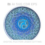 Conjunto de 7 Vectores de Chakras en Madera para Corte CNC SVG - Arte Digital Multicapa - Imagen 6