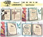 Regalo de Bautismo SVG - Recuerdos de Recién Nacido y Corte Láser Digital