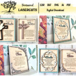 Regalo de Bautismo SVG - Recuerdos de Recién Nacido y Corte Láser Digital