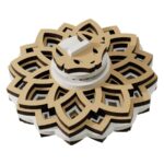 Juego de 4 trompos con estadio - Archivos digitales para corte láser + Manual de ensamble Bilingüe - Imagen 7