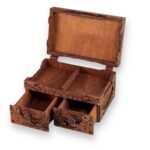 Caja de madera cortada a láser para guardar tarjetas - Archivos DXF, SVG, PDF incluidos - Imagen 6