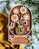 Letrero Personalizado de Flores para Familia de 1 a 12 Miembros - Regalo Día de la Madre - Plantilla SVG/PDF para Corte Láser Glowforge - Imagen 3