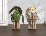 Plantilla SVG para jarrón de flores 3D cortado a láser - Decoración de mesa con archivo DXF y Glowforge - Imagen 7