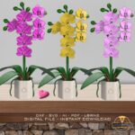 Orquídea de madera 3D, rompecabezas láser para decoración del hogar, regalo perfecto para ella, descarga DXF/PDF - Imagen 6