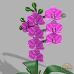 Orquídea de madera 3D, rompecabezas láser para decoración del hogar, regalo perfecto para ella, descarga DXF/PDF - Imagen 8