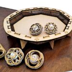 Juego de 4 trompos con estadio - Archivos digitales para corte láser + Manual de ensamble Bilingüe