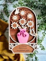 Letrero Personalizado de Flores para Familia de 1 a 12 Miembros - Regalo Día de la Madre - Plantilla SVG/PDF para Corte Láser Glowforge - Imagen 2