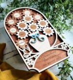 Letrero Personalizado de Flores para Familia de 1 a 12 Miembros - Regalo Día de la Madre - Plantilla SVG/PDF para Corte Láser Glowforge - Imagen 4