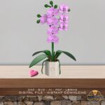 Orquídea de madera 3D, rompecabezas láser para decoración del hogar, regalo perfecto para ella, descarga DXF/PDF - Imagen 5