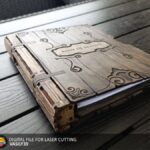 Plantilla Digital de Carpeta A5 Cortada con Láser - Archivos SVG, PDF y CDR para Manualidades