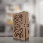 Caja de libro de madera con corte láser - archivos SVG y DXF para Glowforge y Cricut - Imagen 5