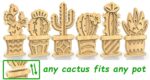 Patrón de Cactus para Corte Láser - Archivos PDF, DXF, SVG, EPS para Manualidades - Imagen 6