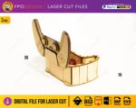 Caja de madera corte láser en forma de control de videojuegos para dulces y regalos, archivos SVG, EPS, PDF, DXF - Imagen 2