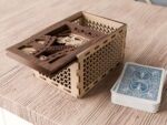 Cajas de madera decorativas para corte láser - Diseño de naipes, regalo del día del padre, tarjetas y cumpleaños - Imagen 4