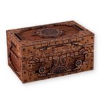 Caja de madera cortada a láser para guardar tarjetas - Archivos DXF, SVG, PDF incluidos - Imagen 4