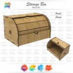 Caja de almacenamiento de pan de madera SVG para corte láser - Patrón descargable instantáneo