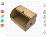 Caja de almacenamiento de pan de madera SVG para corte láser - Patrón descargable instantáneo - Imagen 7