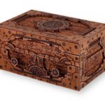 Caja de madera cortada a láser para guardar tarjetas - Archivos DXF, SVG, PDF incluidos - Imagen 2