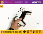 Caja de madera corte láser en forma de control de videojuegos para dulces y regalos, archivos SVG, EPS, PDF, DXF - Imagen 3