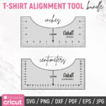 Guía de Alineación para Camisetas SVG: Regla de Diseño para Cuello en V Adultos y Niños - Imagen 3