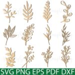 Paquete SVG de Flores Silvestres para Corte Láser - Archivos Botánicos IDEALES para Manualidades - Imagen 4