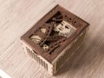 Cajas de madera decorativas para corte láser - Diseño de naipes, regalo del día del padre, tarjetas y cumpleaños - Imagen 7