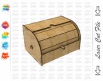 Caja de almacenamiento de pan de madera SVG para corte láser - Patrón descargable instantáneo - Imagen 8