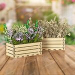 Paquete de 3 macetas 3D de madera para decoración, archivo SVG cortado a láser, patrón DXF mandala Glowforge - Imagen 9