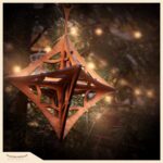 Bola de Navidad DIY - Adornos cortados con láser en SVG, DXF y AI para decoración festiva elegan