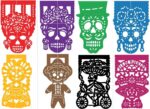 Papel Picado Clip Art para Día de Muertos - Set de Arte Mexicano en Jpeg, Pdf 300DPI, Descarga Inmediata - Imagen 10