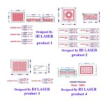 Paquete de caja de madera cortada a láser para 4 joyas - Archivos SVG, DXF, AI para regalos - Imagen 2