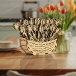 Paquete de 3 macetas 3D de madera para decoración, archivo SVG cortado a láser, patrón DXF mandala Glowforge - Imagen 8