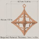 Bola de Navidad DIY - Adornos cortados con láser en SVG, DXF y AI para decoración festiva elegan - Imagen 4