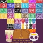 Papel Picado Clip Art para Día de Muertos - Set de Arte Mexicano en Jpeg, Pdf 300DPI, Descarga Inmediata