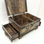 Caja de Joyería con 2 Cajones - Archivo SVG/DXF para Corte Láser de Madera 3 mm - Imagen 2