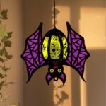 Plantillas SVG y PDF para Lámparas de Halloween - Murciélagos, Arañas y Búhos en 3 Piezas - Imagen 6