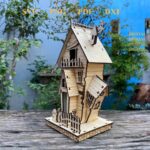 Rompecabezas 3D de Casa Embrujada de Madera para Halloween - Kit Láser Decorativo y Zombis Svg - Imagen 2