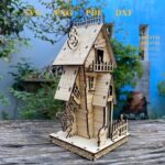 Rompecabezas 3D de Casa Embrujada de Madera para Halloween - Kit Láser Decorativo y Zombis Svg - Imagen 3