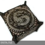 Caja de dragón para corte láser - Archivos SVG, PDF y DXF para proyectos creativos