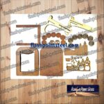 Foto digital para altar de muertos con marco de papel picado y flor de cempasúchil - Imagen 5