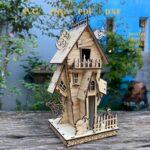 Rompecabezas 3D de Casa Embrujada de Madera para Halloween - Kit Láser Decorativo y Zombis Svg - Imagen 5