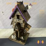 Rompecabezas 3D de Casa Embrujada de Madera para Halloween - Kit Láser Decorativo y Zombis Svg - Imagen 7