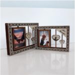 Marco de fotos giratorio de madera cortado a láser en SVG y DXF - 2 tamaños disponibles - Imagen 9